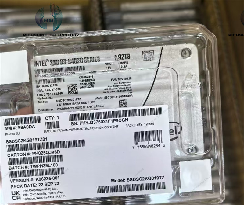 PHYJ3376021F1P9CGN SSDSC2KG019TZ  INTEL SSD  1.92TB 2.5