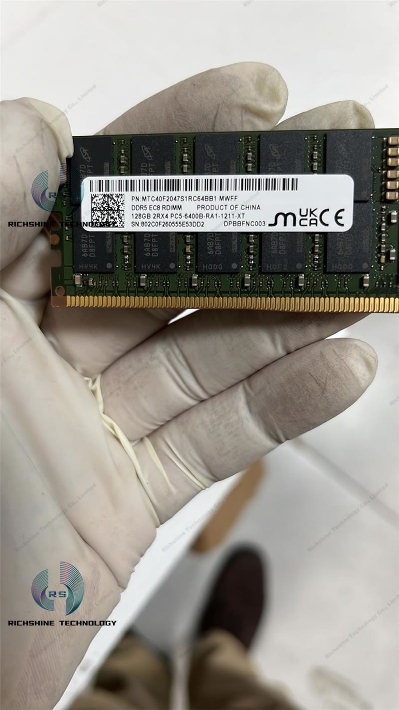 DDR5 EC8 RDIMM  128GB 2RX4 PC5-6400B-RA1-1211-XT MTC40F2047S1RC64BB1 MWFF